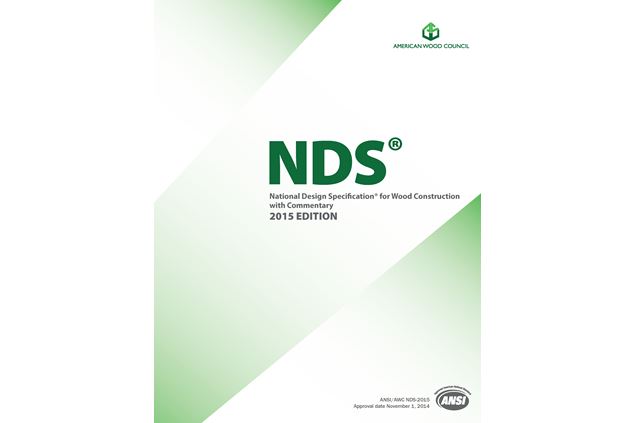 2015 NDS and SDPWS standards approved by ANSI